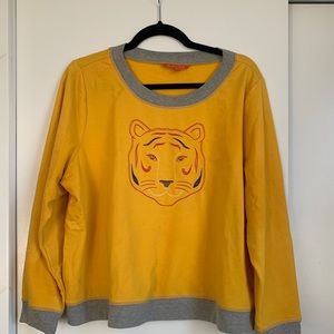ModCloth Embroidered Tiger Sweatshirt